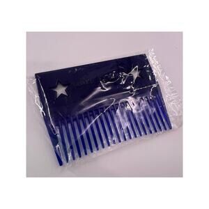 Estee Lauder Blue Plastic Comb Red Make Up Bag Travel New